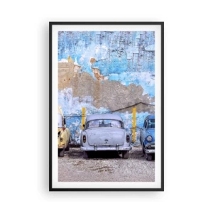 Poster in een zwarte lijst - Veteranenbijeenkomst - 61x91 cm