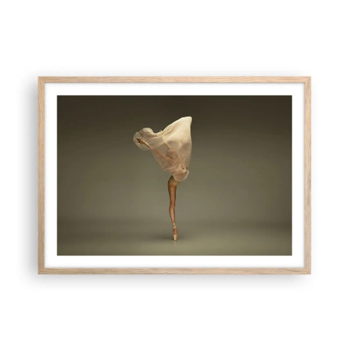 Een poster in een licht eiken lijst - Het zal snel omhoog vliegen - 70x50 cm