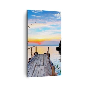 Schilderen op canvas - Goedeavond - 45x80 cm