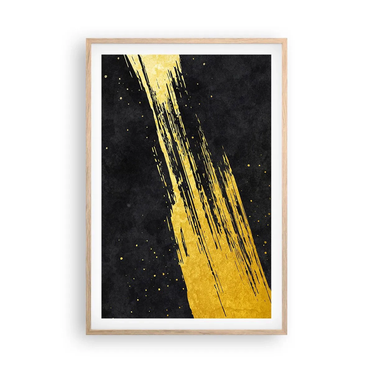 Een poster in een licht eiken lijst - Spring in hyperruimte - 61x91 cm