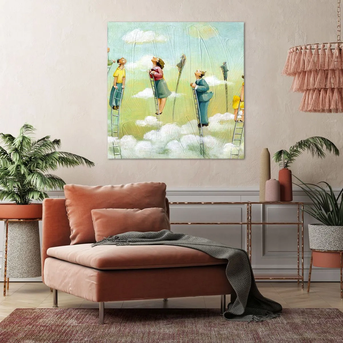 Schilderen op canvas - Achter je droom - 40x40 cm
