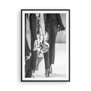 Poster in een zwarte lijst - Een stijlvolle optocht - 61x91 cm