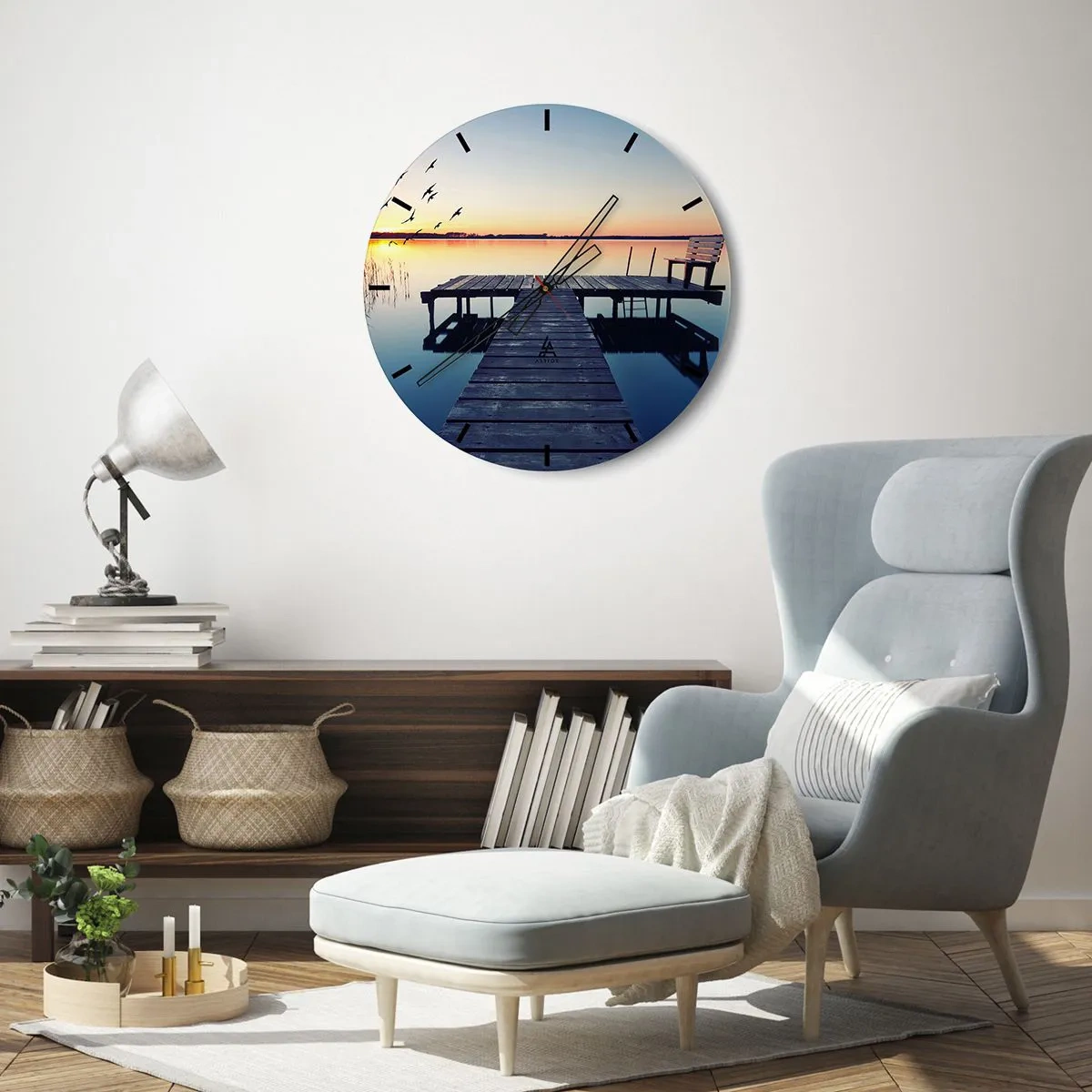 Wandklok - Klok - Dat was een goede dag - 30x30 cm