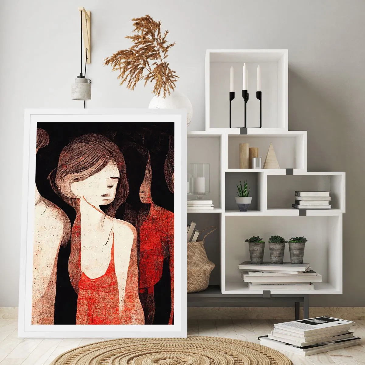 Poster in een witte lijst - Madonna's van duisternis - 30x40 cm