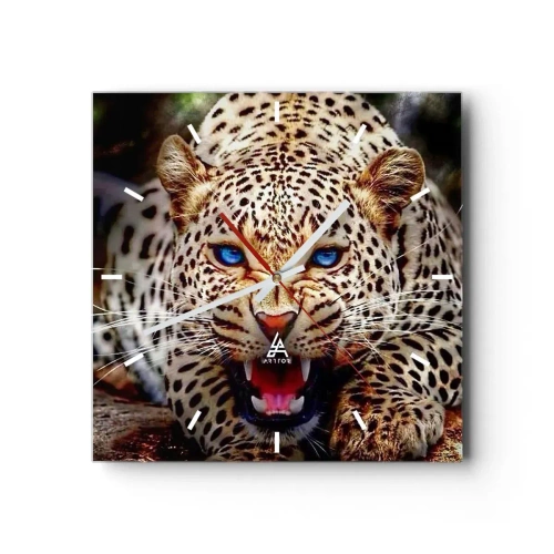 Wandklok - Klok - Boosheid schaadt de schoonheid niet - 30x30 cm