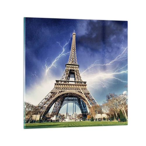 Schilderen op glas - Heerser van de stormen - 50x50 cm