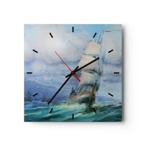 Wandklok - Klok - Goede wind - 40x40 cm