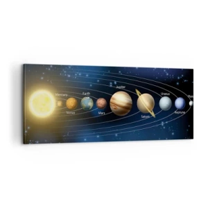 Schilderen op canvas - Een van de tien - 100x40 cm