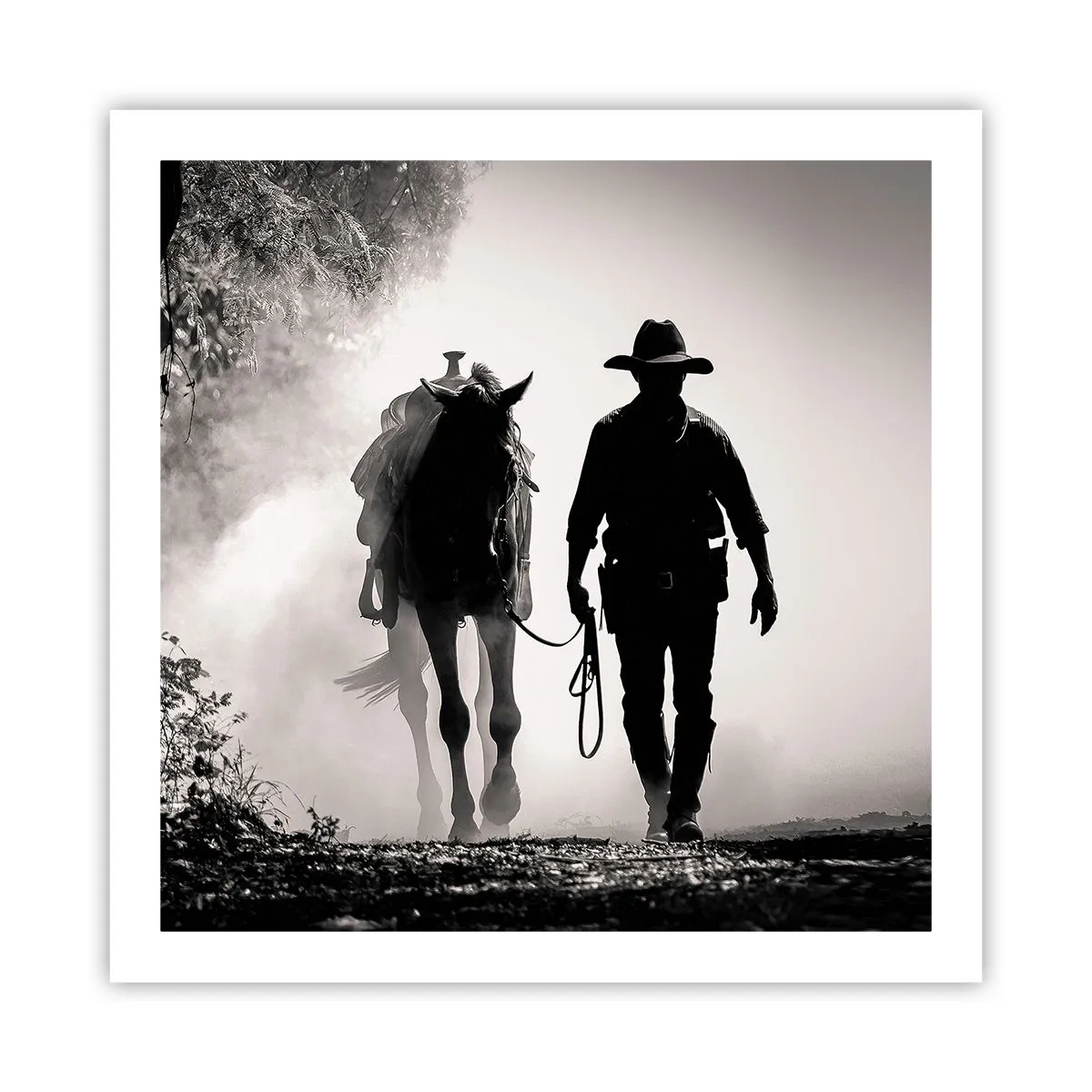 Poster - Texas ochtend - 60x60 cm