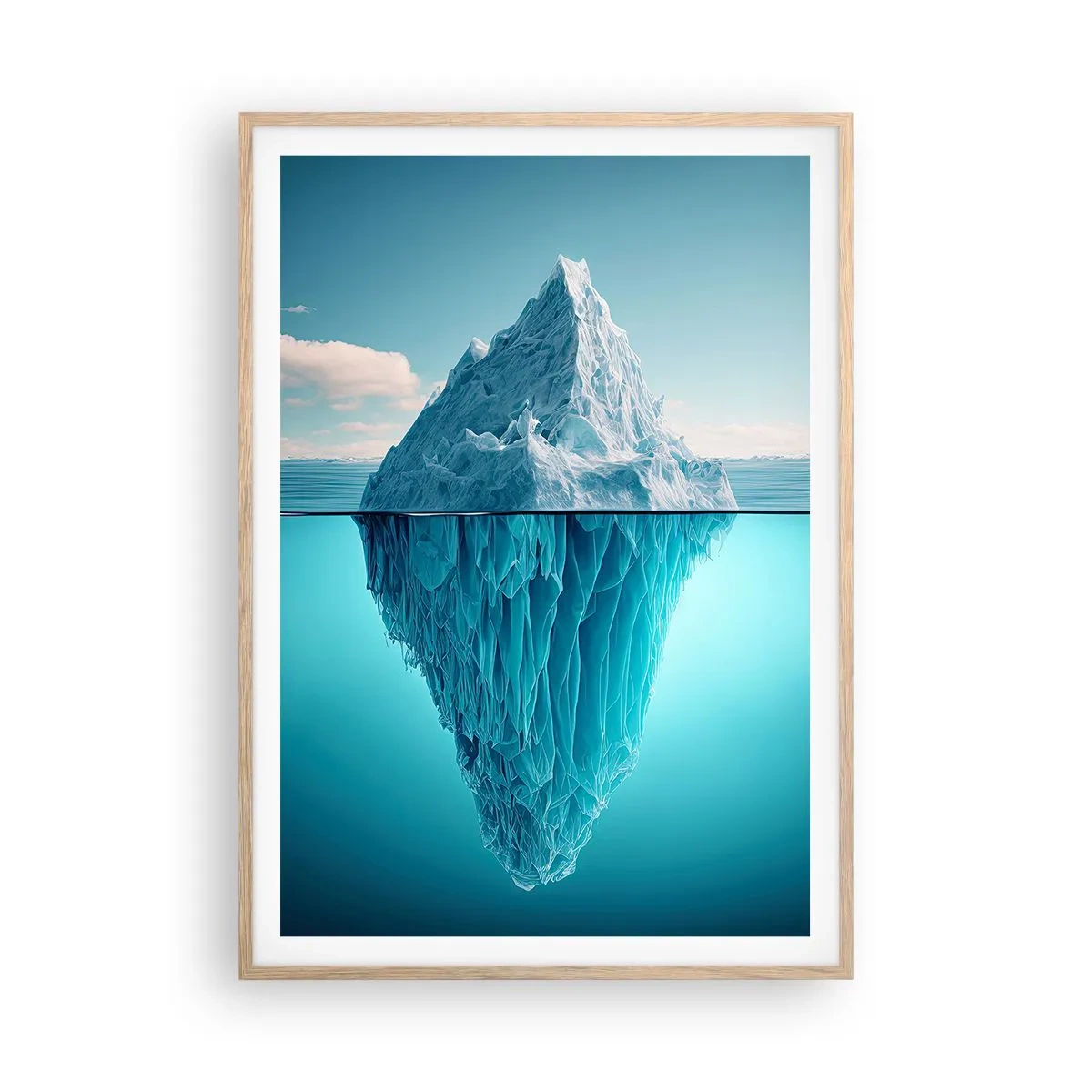 Een poster in een licht eiken lijst - Koningin van het ijs - 70x100 cm