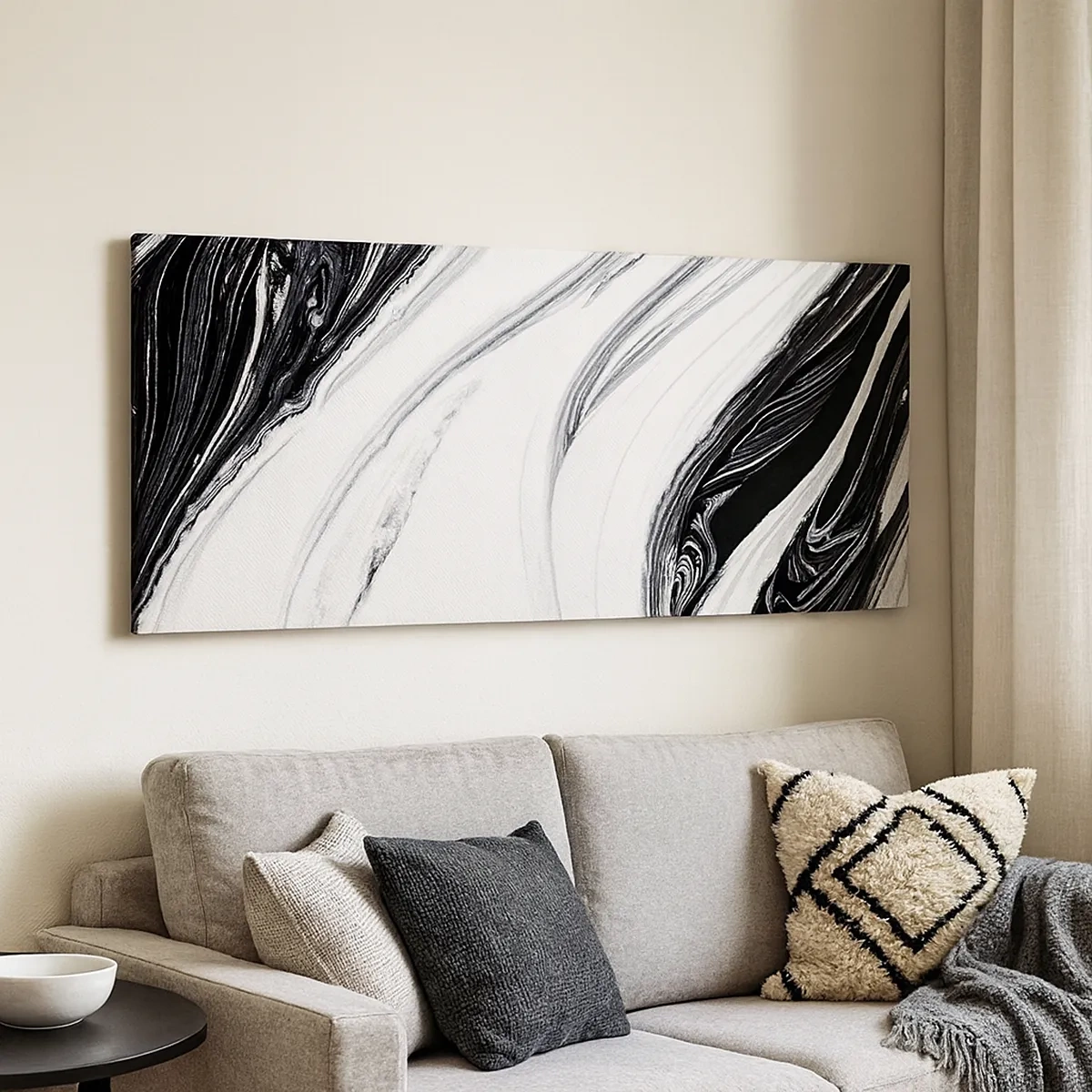 Schilderen op canvas - Een combinatie van tegenstellingen - 30x30 cm