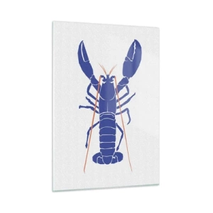 Schilderen op glas - Heerlijke kreeft in granaatappel - 50x70 cm