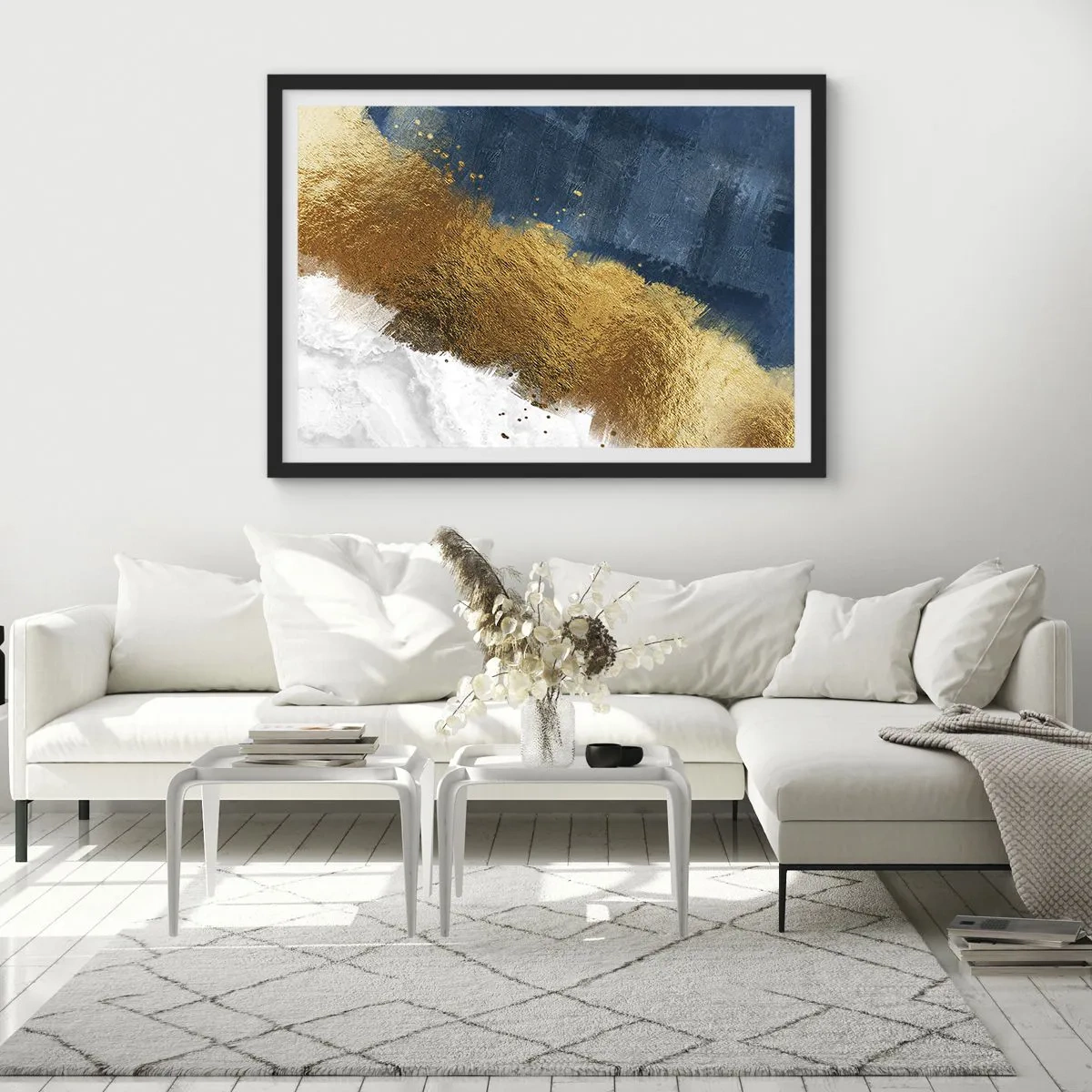 Poster in een zwarte lijst - De kleuren van de zomer - 40x30 cm