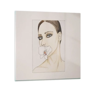 Schilderen op glas - Een symbool van elegantie en schoonheid - 70x70 cm