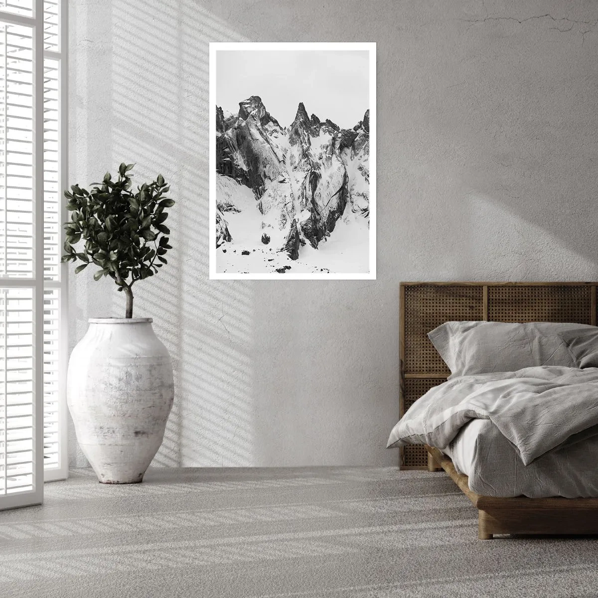 Poster - Granieten gevaarlijke nok - 70x100 cm