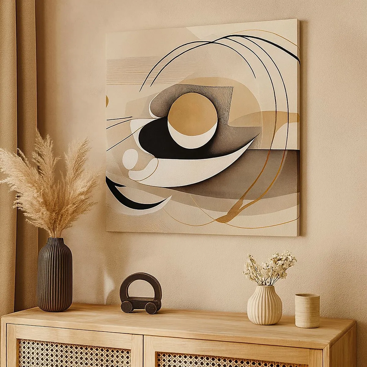 Schilderen op canvas - Compositie: de essentie van de dingen - 30x30 cm