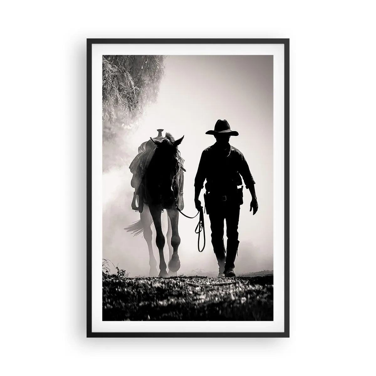 Poster in een zwarte lijst - Texas ochtend - 61x91 cm