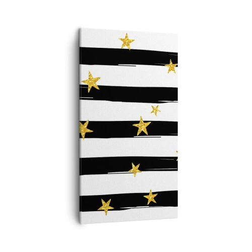 Schilderen op canvas - We zijn allemaal geboren onder een gelukkige ster - 45x80 cm