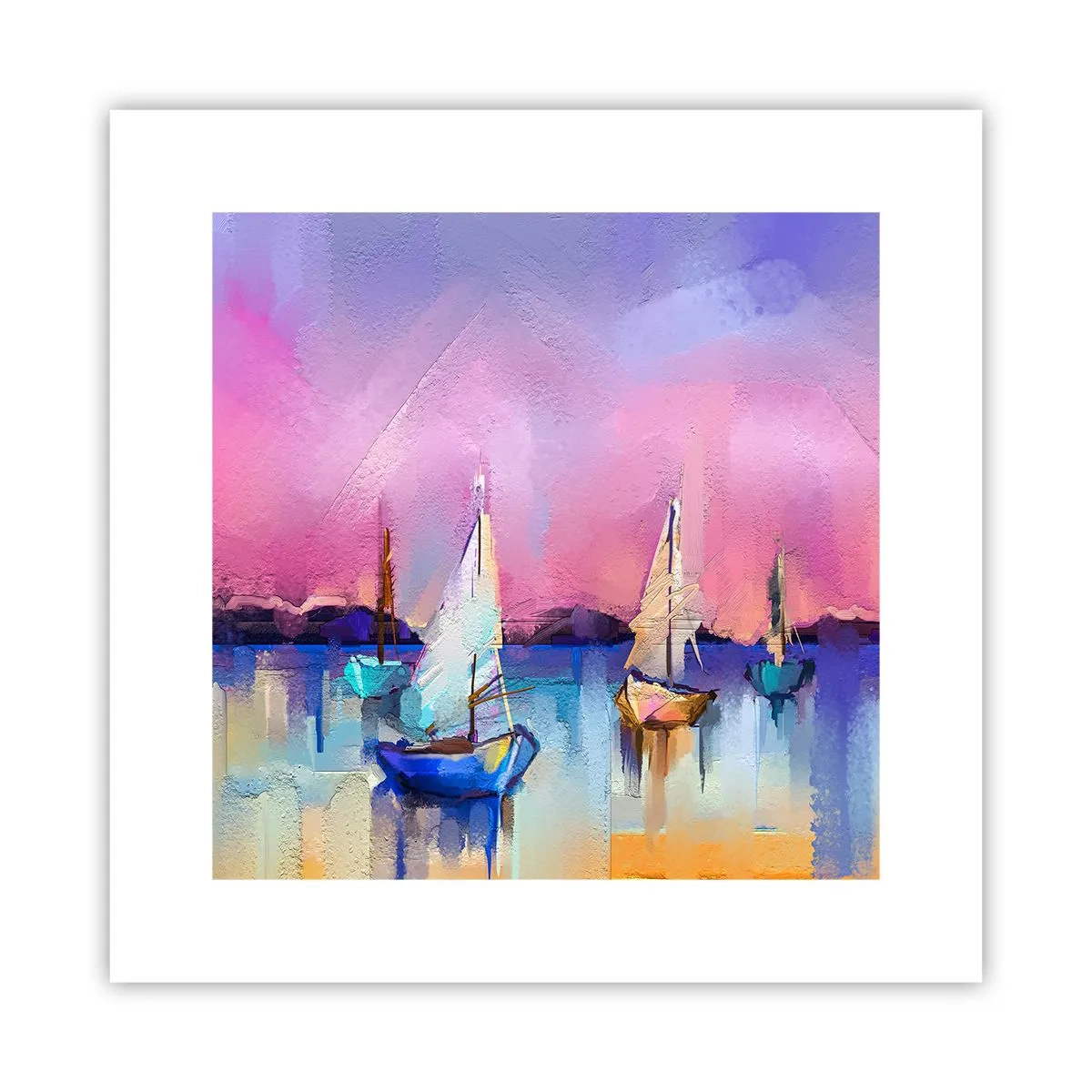 Poster - Richting: breed water - 30x30 cm