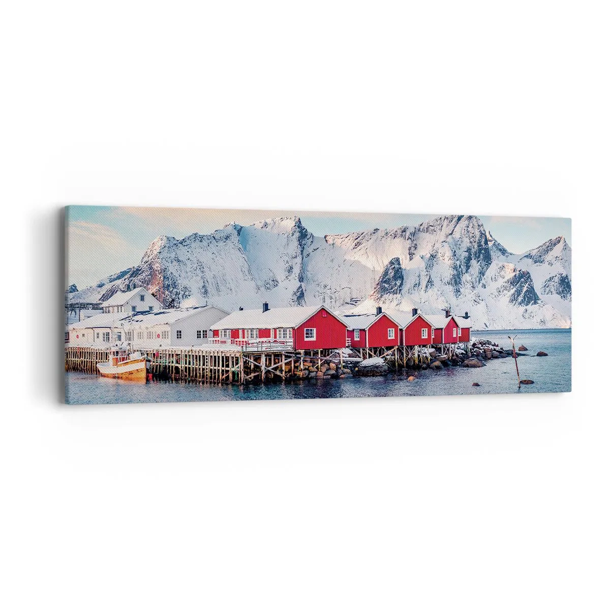 Schilderen op canvas - Noordelijke retraite - 90x30 cm