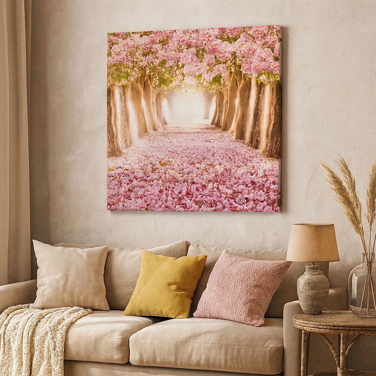 Schilderen op canvas - De weg naar het paradijs - 30x30 cm