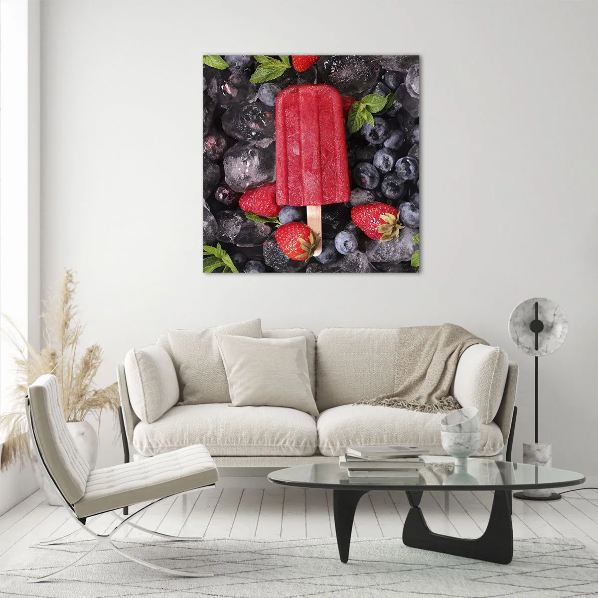 Schilderen op glas - De smaak van hete zomer - 70x70 cm