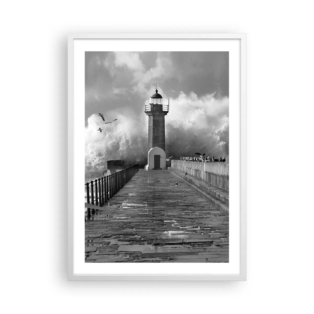 Poster in een witte lijst - Onbevreesd - 50x70 cm