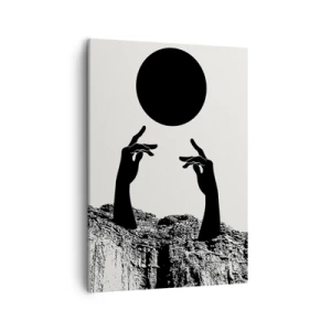 Schilderen op canvas - Surrealistische compositie: de zon en de rest - 50x70 cm