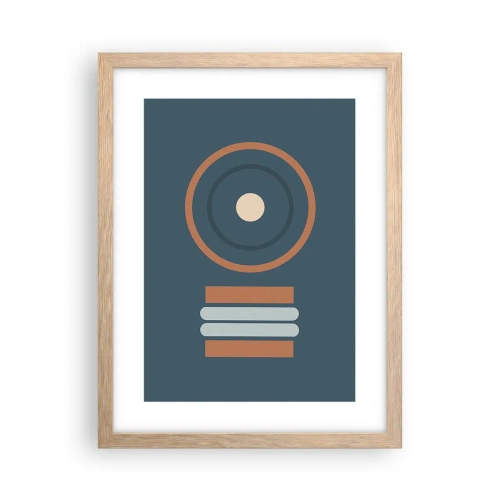 Een poster in een licht eiken lijst - De essentie van dingen - 30x40 cm