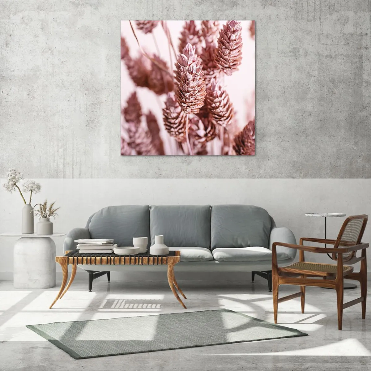 Schilderen op glas - Schijnbaar onopvallend - 70x70 cm