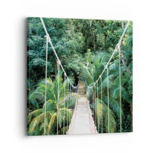 Schilderen op canvas - Welkom in de jungle! - 30x30 cm