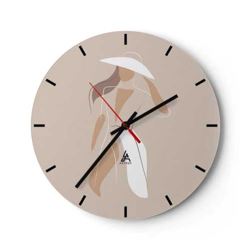 Wandklok - Klok - Mode is leuk - 40x40 cm