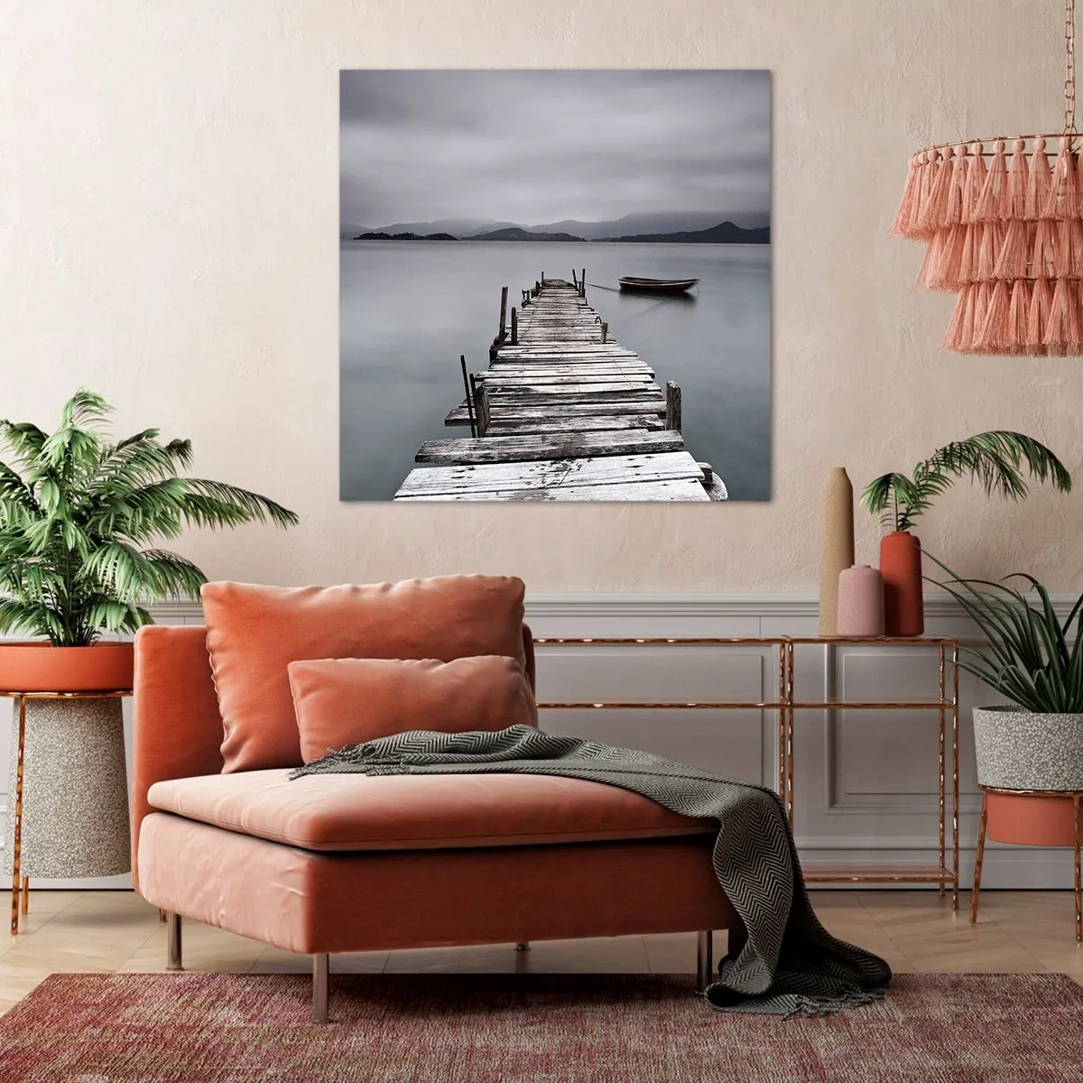 Schilderen op canvas - Je kunt morgen gaan - 70x70 cm