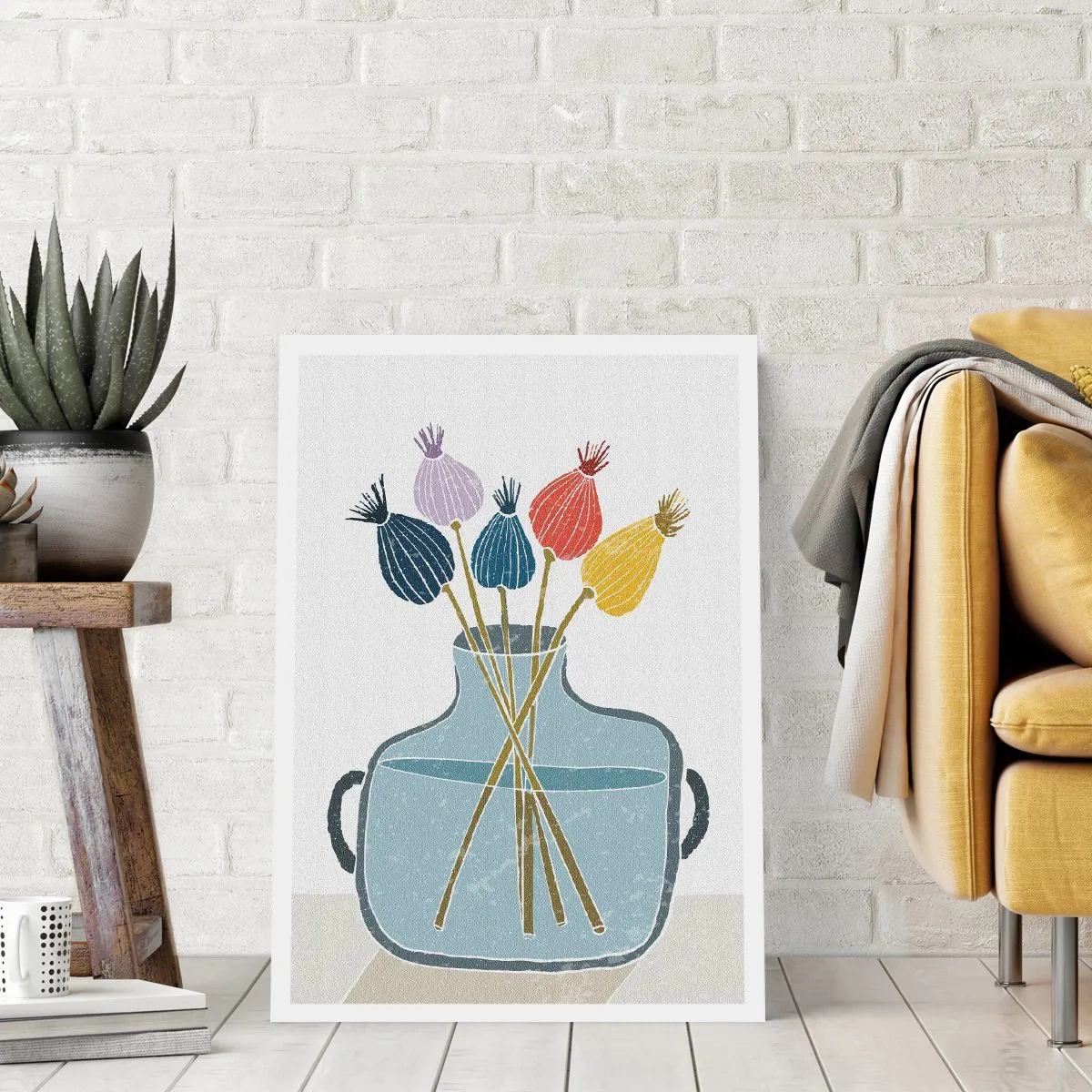 Poster - Alsof hij met maanzaad heeft gezaaid - 70x100 cm