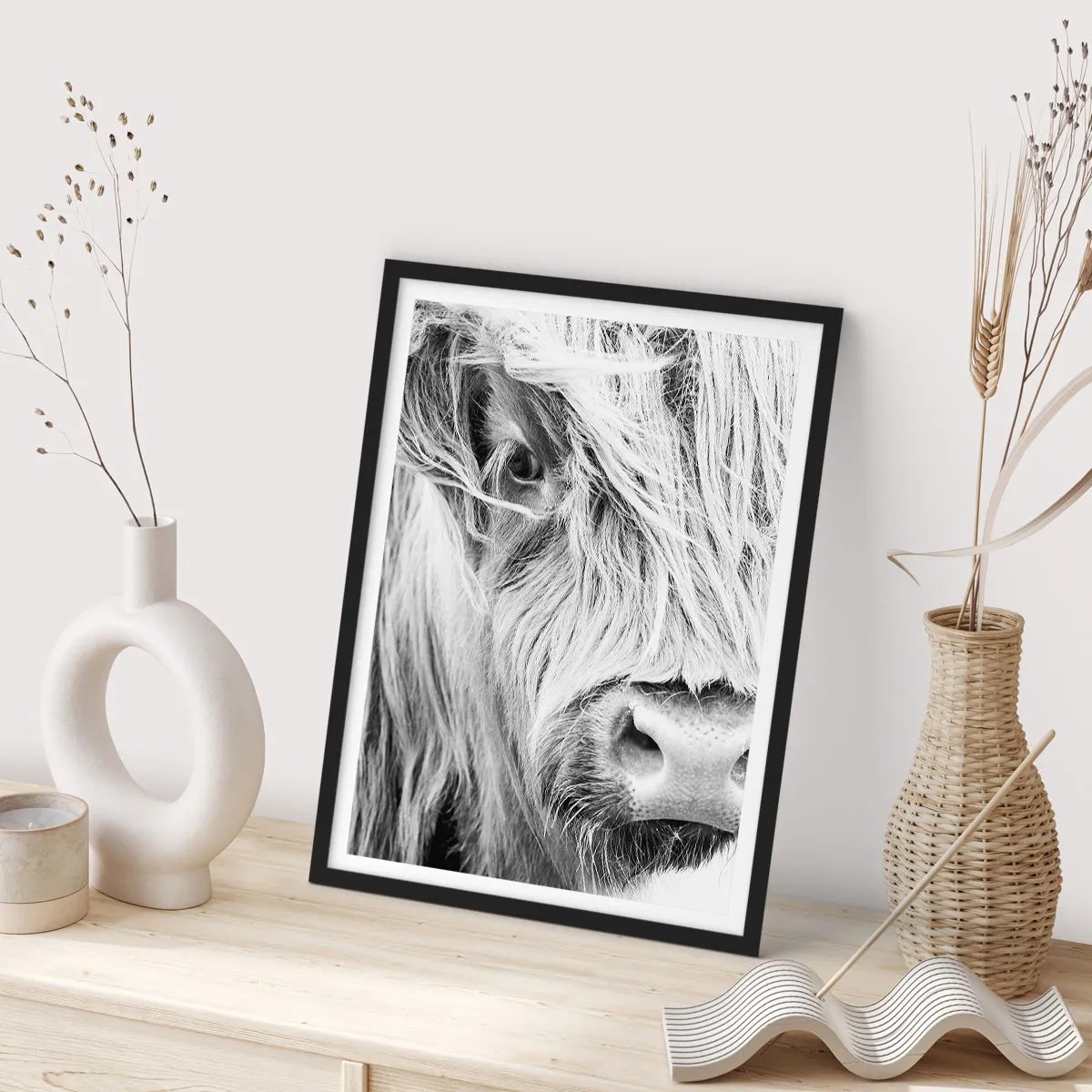 Poster in een zwarte lijst - Schotse wildheid - 70x100 cm