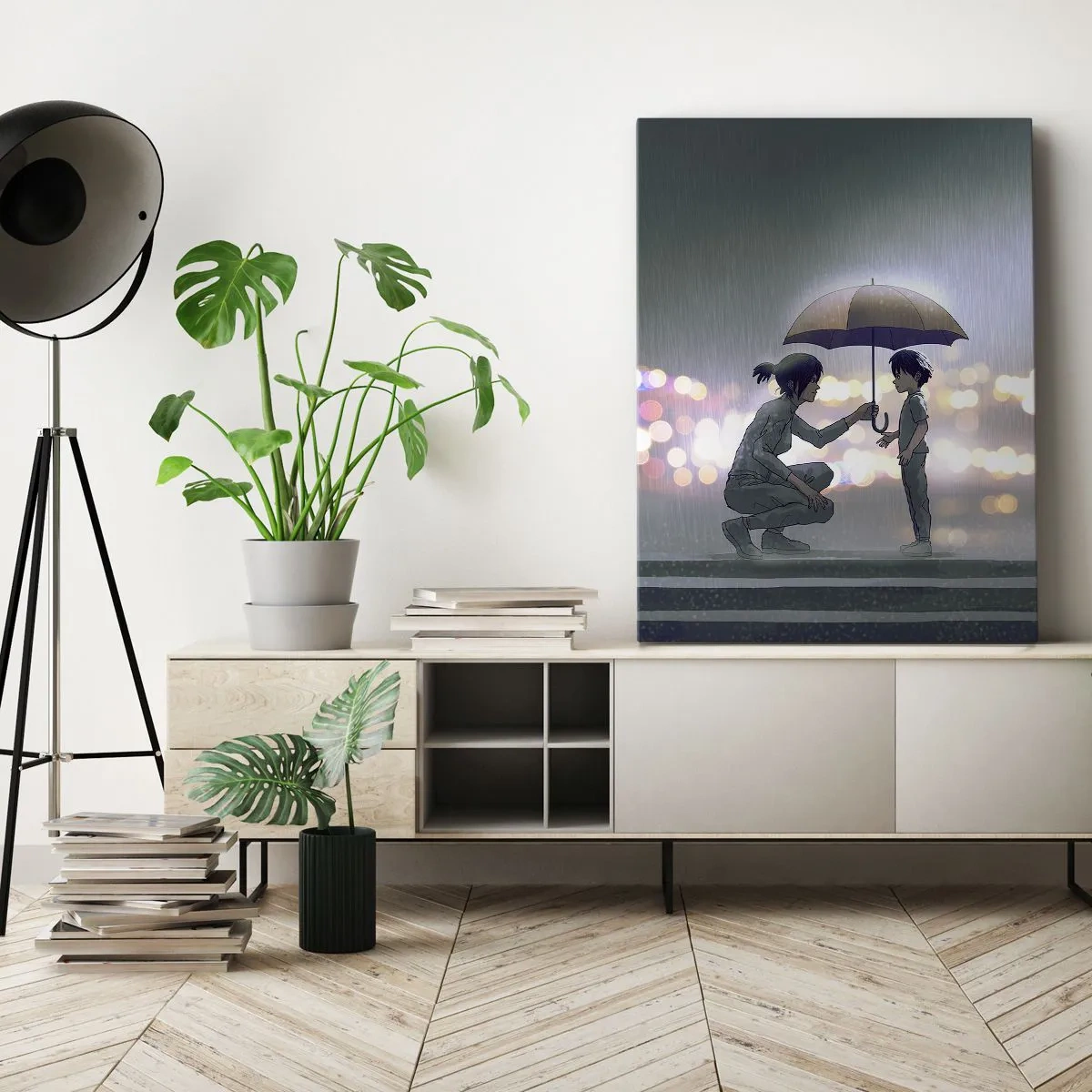 Schilderen op canvas - En het is goed nu - 65x120 cm