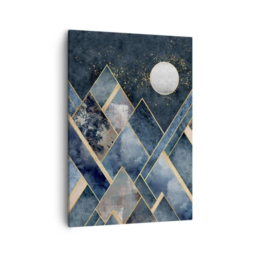 Schilderen op canvas - Geometrisch landschap - 50x70 cm