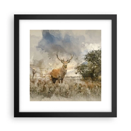 Poster in een zwarte lijst - Waardigheid - kracht - waardigheid - 30x30 cm