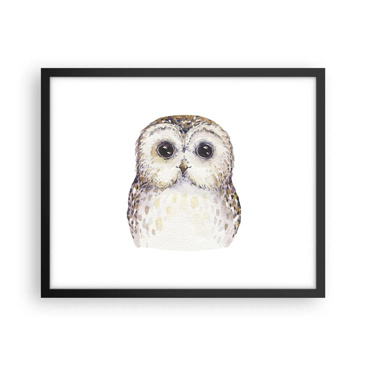 Poster in een zwarte lijst - Kijk in mijn ogen - 50x40 cm