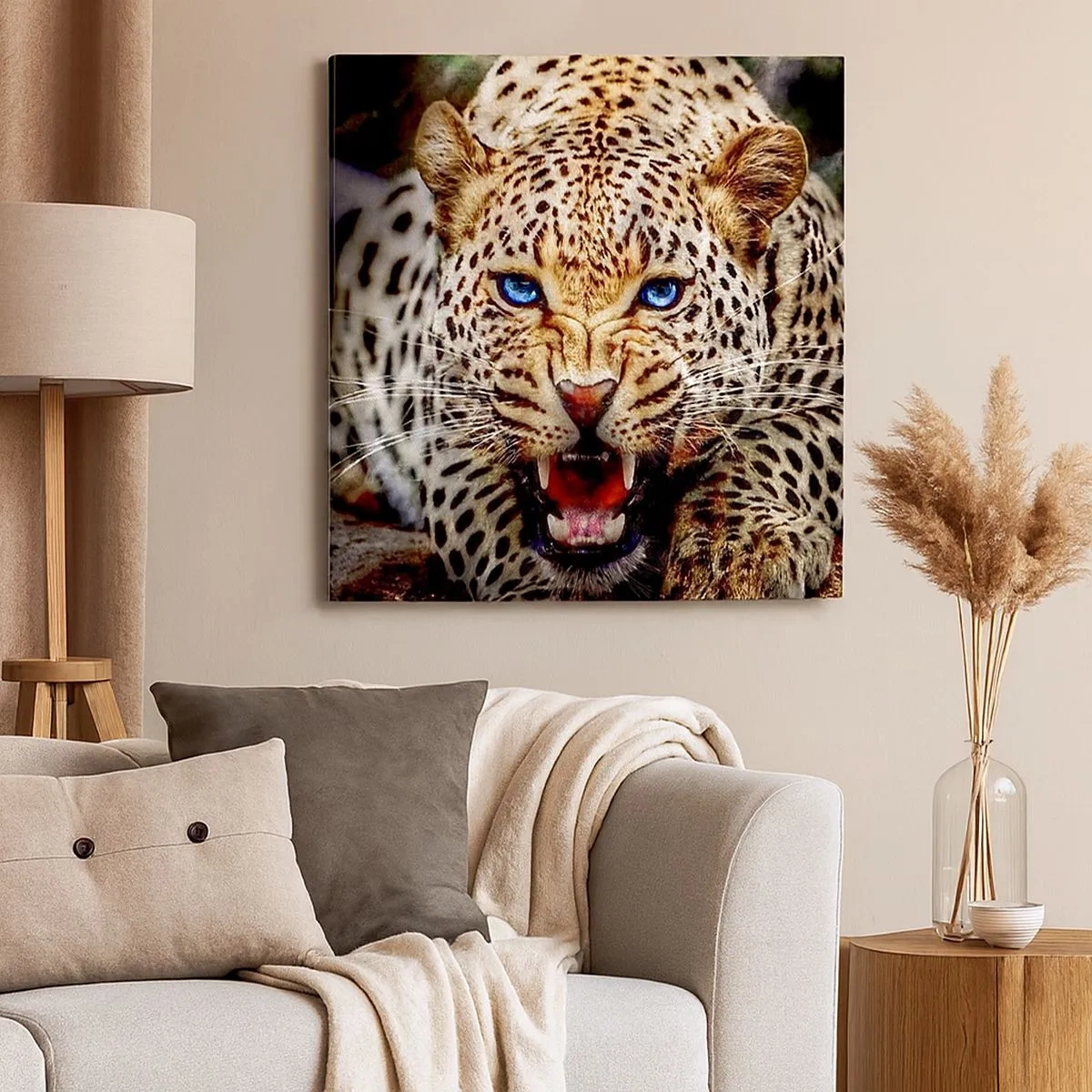 Schilderen op canvas - Boosheid schaadt de schoonheid niet - 30x30 cm