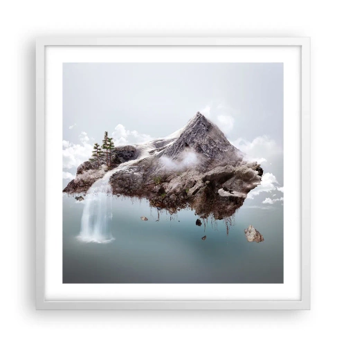 Poster in een witte lijst - Gezien met het oog van een surrealist - 50x50 cm