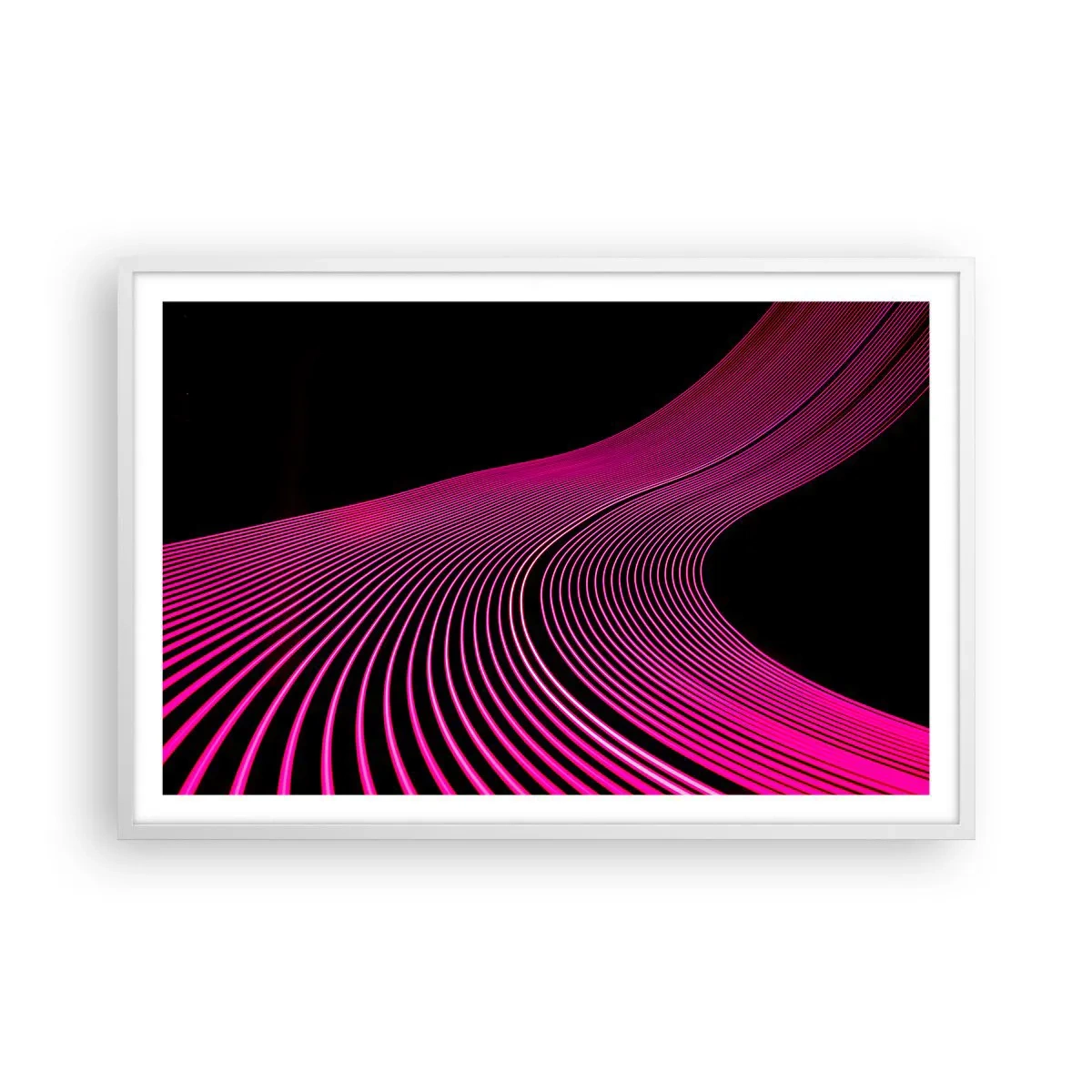 Poster in een witte lijst - Avenue van licht - 91x61 cm