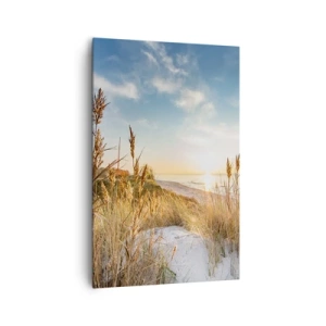 Schilderen op canvas - Noord strand - 80x120 cm