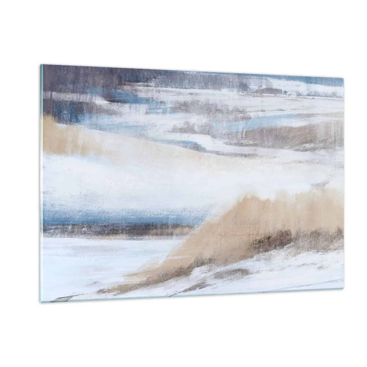 Schilderen op glas - Winterse compositie - 120x80 cm