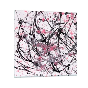 Schilderen op glas - De vluchtige aard van het leven - 40x40 cm