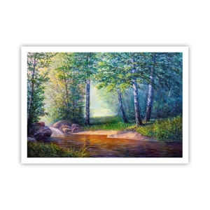 Poster - Idyllisch landschap - 100x70 cm