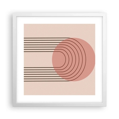 Poster in een witte lijst - Onweerstaanbare aantrekkingskracht - 40x40 cm