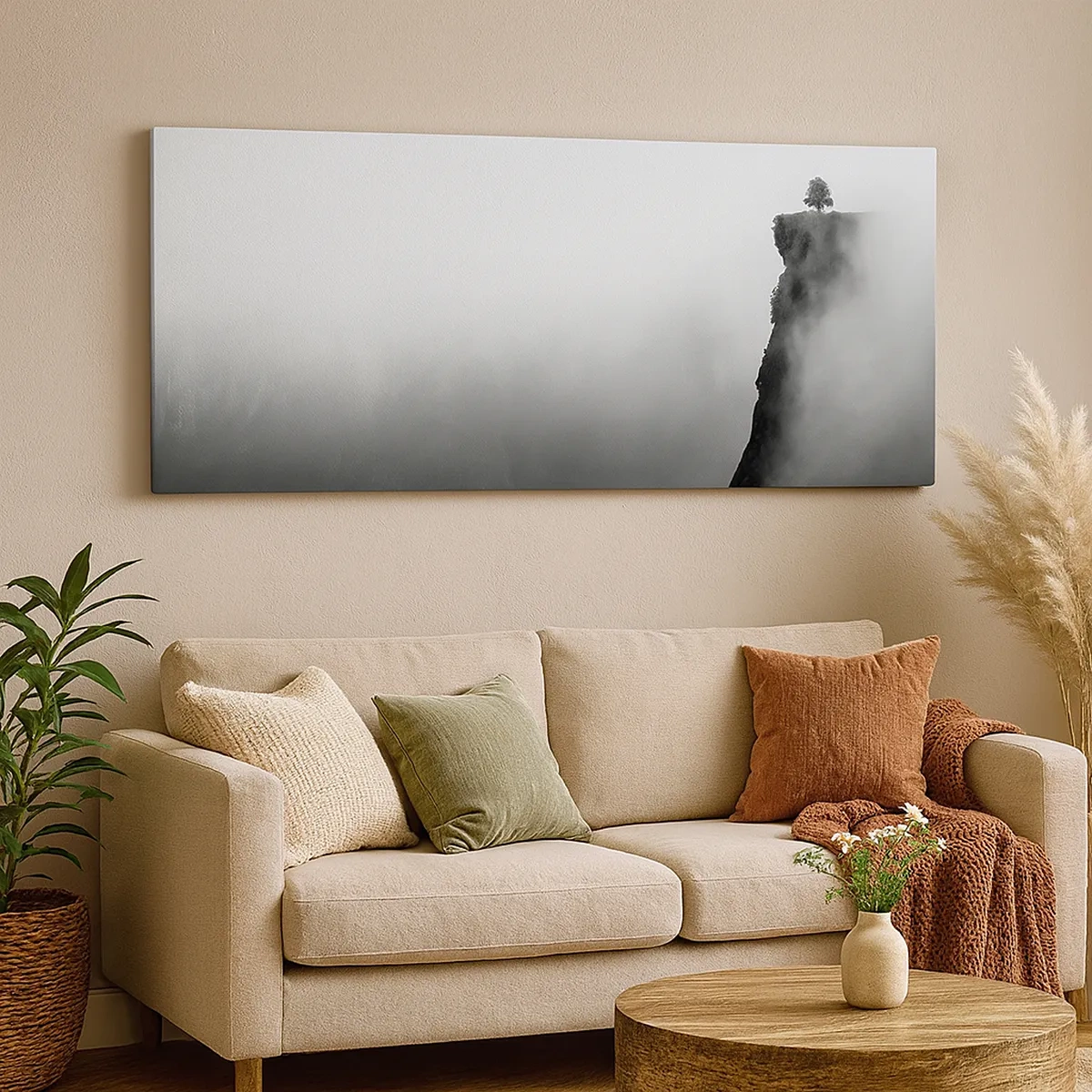 Schilderen op canvas - Aan de rand van de wereld - 30x30 cm