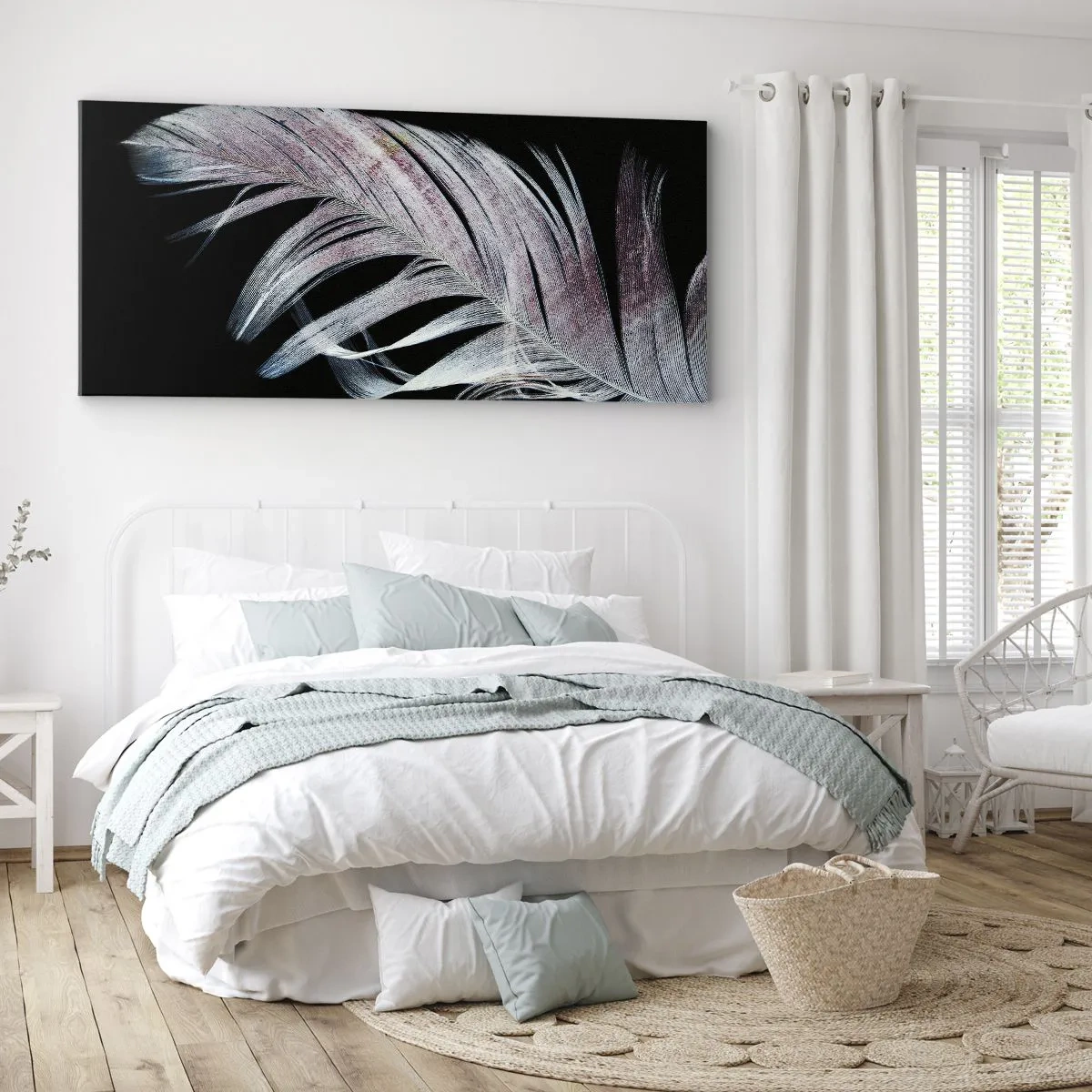 Schilderen op canvas - Denk aan aanraking - 160x50 cm