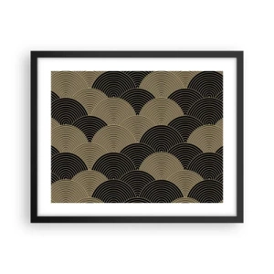 Poster in een zwarte lijst - Eenheid in veelheid - 50x40 cm